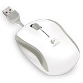 Logitech M125 Corded Mouse White