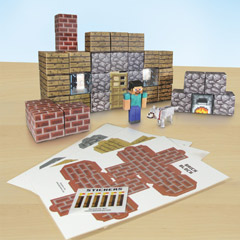 Papercraft Minecraft Figure Set - Shelter-2